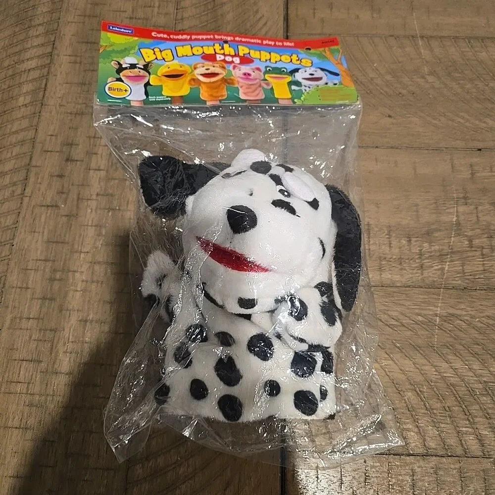 Lakeshore Let’s Talk Big Mouth Dog Dalmatian Hand Puppet Plush RR585
